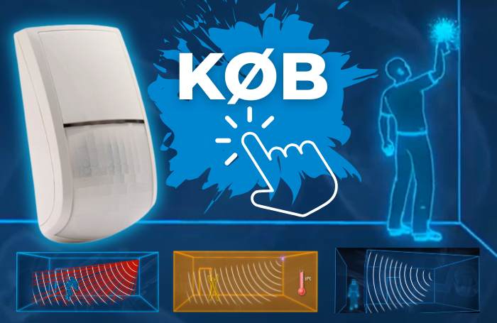 Køb Risco detektor med anti-maskering