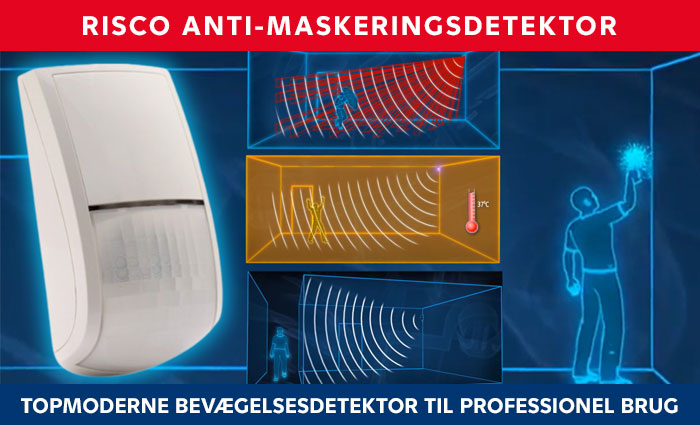 Risco detektor med anti-maskering